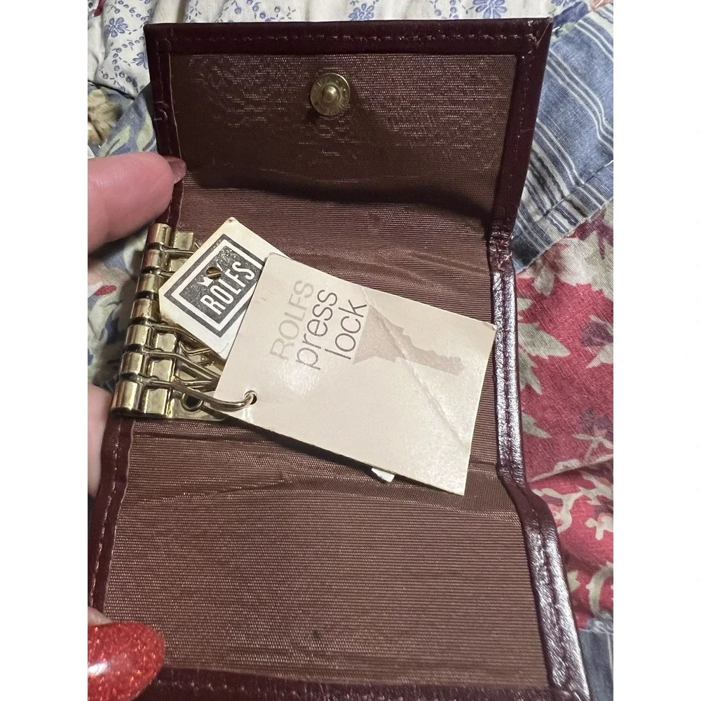 Vintage Rolfs Key‎ Kaddy Cowhide Leather Brown? Maroon? Ladysmith Ladies 6 Hooks